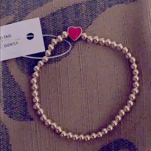 Baublebar red heart bracelet